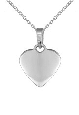 elegant lovely tag pendant silver necklace